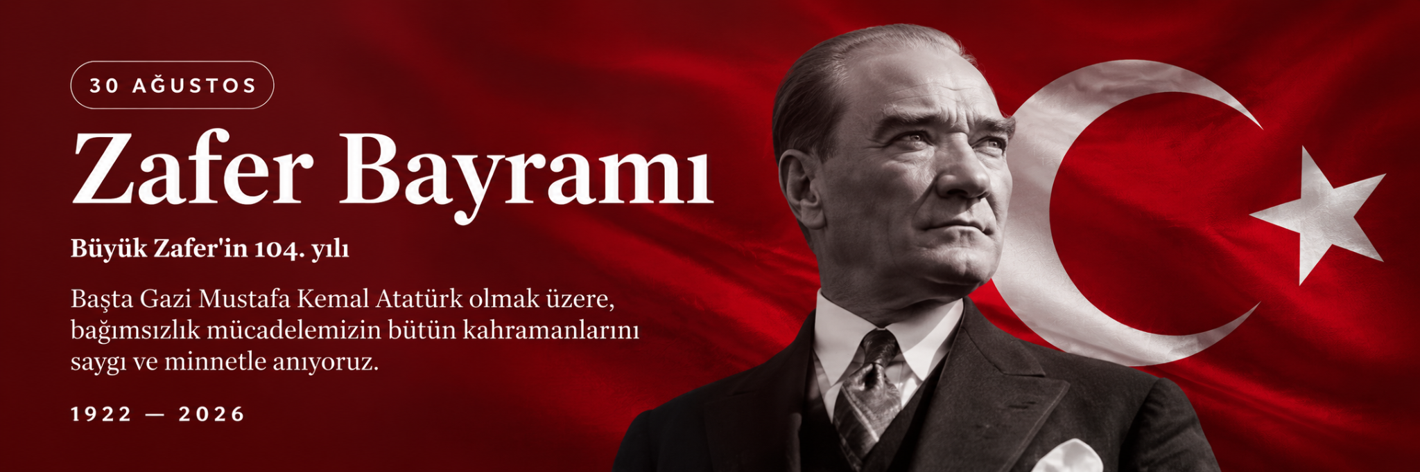 30 Ağustos Zafer Bayramı afişi