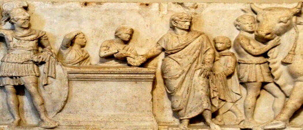 Roma hukuku ve klasik hukuk mirasını temsil eden arşiv görseli