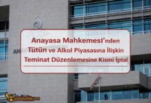 Anayasa Mahkemesi’nden Tütün ve Alkol Piyasasına İlişkin Teminat Düzenlemesine Kısmi İptal