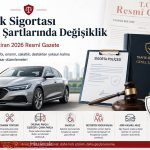 TRAFIK SIGORTASI GENEL SARTTLARDA DEGISIKLIK