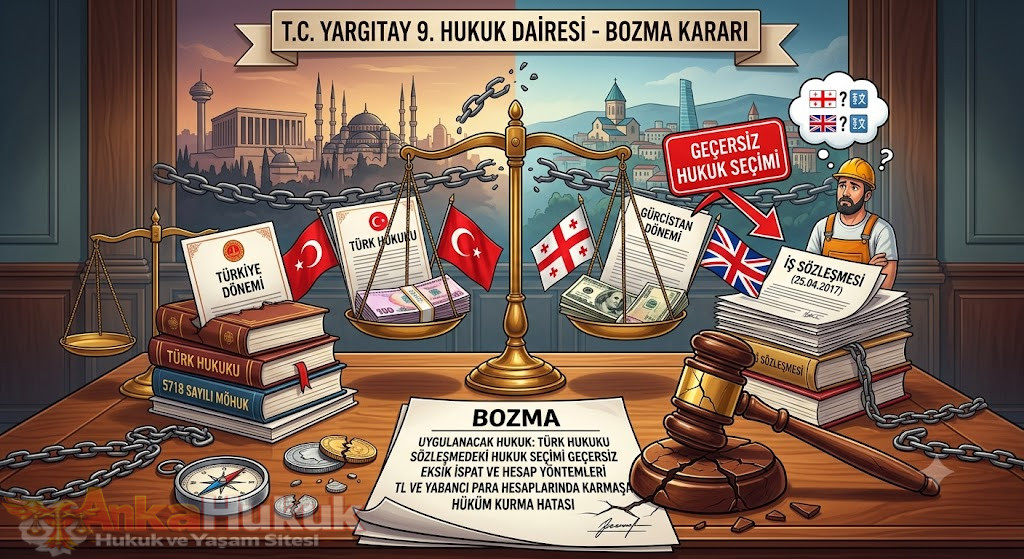 Yargitaydan Yurt Disi Calisma ve Uygulanacak Hukuk Uyusmazligina Bozma Karari
