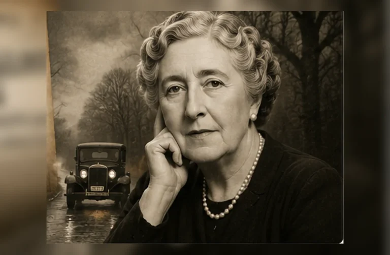 Agatha Christie’nin 1926’daki gizemli kayboluşunu simgeleyen tarihî portre ve 1920’ler otomobili