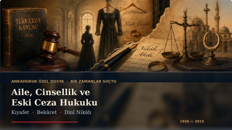 Aile, Cinsellik ve Eski Ceza Hukuku — Kıyafet, Bekâret ve Dinî Nikâh
