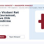 Hekimin Vicdani Ret Hakkı: Kavramsal, Hukuki ve Etik Değerlendirme – Ankara Barosu Dergisi
