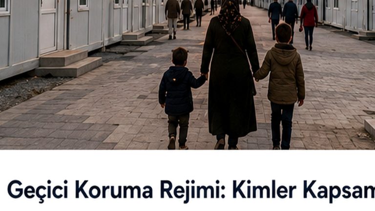Uluslararası koruma kapsamındaki ailelerin eğitim, sağlık, çalışma ve sosyal haklara erişimini simgeleyen şehir yaşamı
